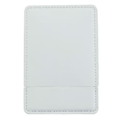 Bærbart sminkespeil i rustfritt stål med PU-lær - Kompakt og praktisk Hvit