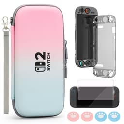 Kantolaukku Switch 2:lle Pinkki+sininen