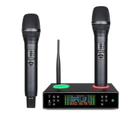 Ammattimainen langaton mikrofonijärjestelmä, jossa on Anti-Feedback