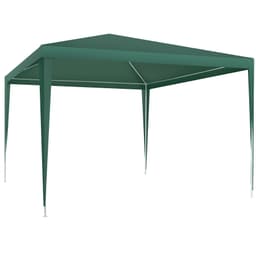 tectake Pavillon Farah, vandtæt, samlesystem, 3x3m 300 x 300 x 250 cm Grøn