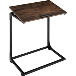 tectake Sidobord med tippbar skiva Ruston 55x35x66,5cm 55 x 35 x 66.5 cm Industriellt Mörkt Trä, Rustikt