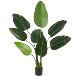 tectake Konstgjord papegojblomma (strelitzia), naturtrogen 25 x 25 x 120 cm Grön