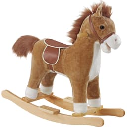 tectake Gunghäst i högkvalitativ design från 24 månader 65 x 31 x 61 cm Brun