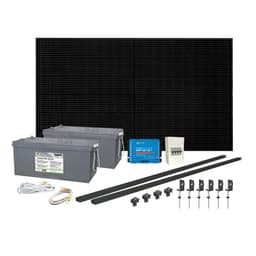 Solcelleanlegg 12V, 430 watt, 2 x AGM 260At