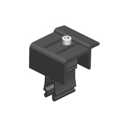 Festeklamme Solfix, enkel, 35 mm - black