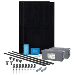 Solcelleanlegg 24/230V, 860 watt, 2 x AGM 260At