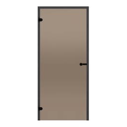 Badstudør 7x19 Harvia Black Line - varm bronse