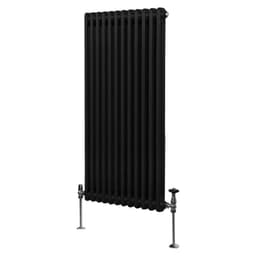 Traditionel 2-søjlet radiator - 1500 x 562 mm - Sort
