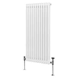 Traditionel 2-søjlet radiator - 1500 x 562 mm - Hvid