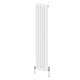 Traditionel 3-søjlet radiator - 1800 x 292 mm - Hvid