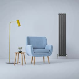 Designer litteät jäähdyttimet antrasiitinharmaa 1600mm x 280mm