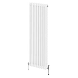 Traditionel 3-søjlet radiator - 1800 x 472 mm - Hvid