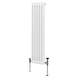 Traditionel 2-søjlet radiator - 1500 x 292 mm - Hvid