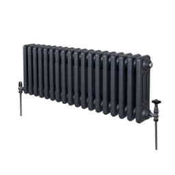 Tradisjonell horisontal 3-kolonne radiator - 300 x 832 mm - Antrasittgrå