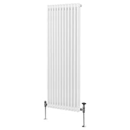 Traditionel 2-søjlet radiator - 1800 x 562 mm - Hvid