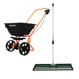 Gräsutjämnare T-Mech 100 cm (Grön) och Roterande Spridare