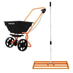 Gräsutjämnare T-Mech 100 cm (Orange) och Roterande Spridare