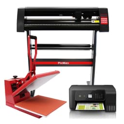 PixMax 38 cm muslingevarmepresse, vinylskærer, printer