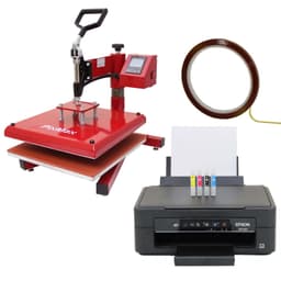 38 cm svingvarmepresse og Epson-printer