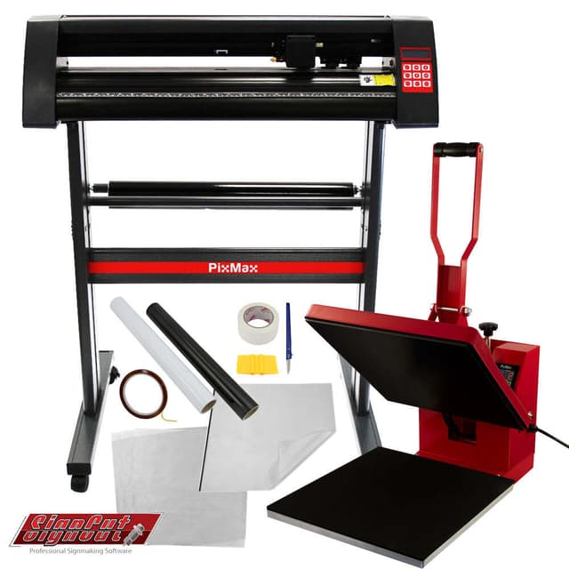 PixMax 38 cm muslingevarmepresse, vinylskærer
