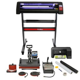 LED-upplyst Skärplotter, 5 i 1-värmepress, Skrivare, Signcut Pro & Rensningskit