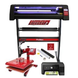Pixmax 38 cm varmepresse, vinylskærer med LED-printer