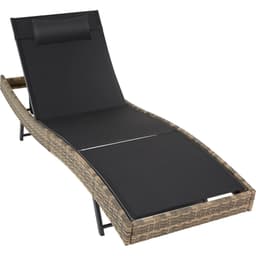 tectake Solsäng i konstrotting Moana  211 x 69 x 94 cm Natur