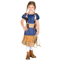 tectake Maskeraddräkt Cowgirl Wynonna strl. 152 (12-14 år), brun