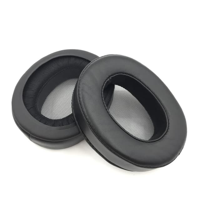 2 St Läder Öronkuddar Kompatibla med Sony MDR-1A/1ADAC/1ABT/1R/1RMK2/1RBT/1RNC Hörlurar Black