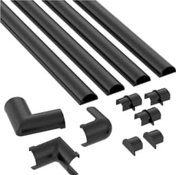 D-Line Trunking kaapelikanava (1 m, musta)