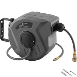 tectake Tryckluftsslang automatisk 49 x 15 x 27 cm Grå