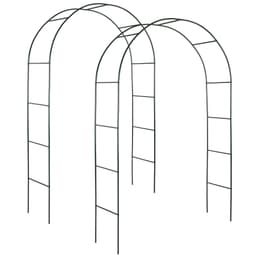 tectake 2 Rosenbåge ca. 240cm 140 x 40 x 240 cm Grön