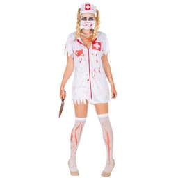 tectake Blodig sygeplejerske Halloweenkostume M