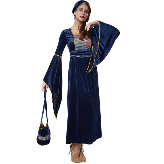 tectake Charmerande slottsjungfru M, blå