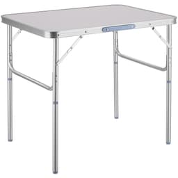 tectake Campingbord i aluminium, hopfällbart 75 x 55 x 68cm  75 x 55 x 68 cm Grå