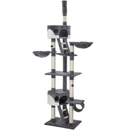 tectake Kradsetræ Hansi 60 x 45 x 260 cm Grå/Hvid