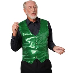 tectake Väst med paljetter herr M, grön