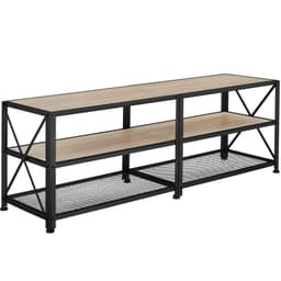 tectake TV-bänk   161 x 41.5 x 50.5 cm Industriellt Lätt Trä, Ek Sonoma