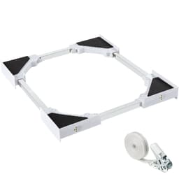 tectake Justerbar monteringsram Parret med spännband 66 x 66 x 7 cm Silver