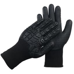 Anti-kollisjon støtbeskyttende arbeidshansker: Støtdempende beskyttelse for gruvedrift, boring og tømmerhogst