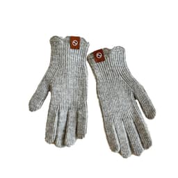 Stickade Handskar - Spets Hela Fingrar Ljusgrå