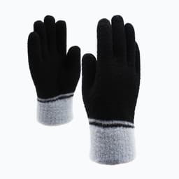 Plysch enfärgad pekskärmshandskar Svart