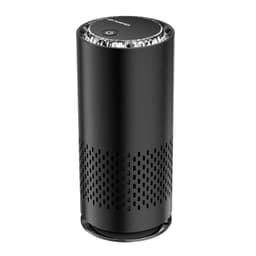 USB-virtalähteellä toimiva kannettava auton ilmanpuhdistin negatiivisella ioniteknologialla Musta