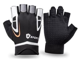 Halvfinger hansker for vektløfting for menn L