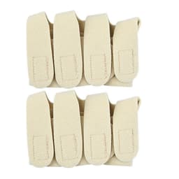 Par fingerstrekkhanske med halv håndflate for styrke og fleksibilitet Beige S