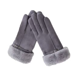 Mockahandskar för kvinnor Pekskärm Vintervärme Grå