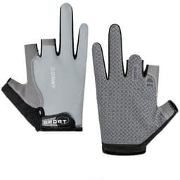 Kolmen sormen pyöräilyn kosketusnäytölliset hanskat Harmaa M