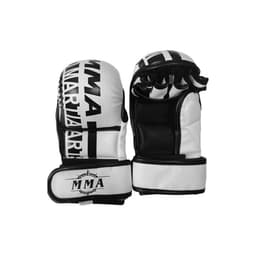 Puolisormiset nyrkkeilyhanskat - MMA-harjoitteluun, sparraukseen, säkkitreeniin ja potkunyrkkeilyyn Valkoinen L