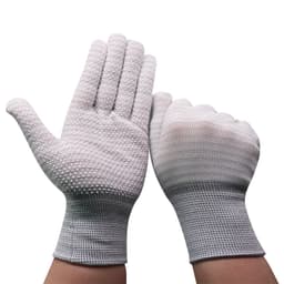 Antistaattiset PVC:n pistekuvioidut työkäsineet, 13 gauge, 12 paria