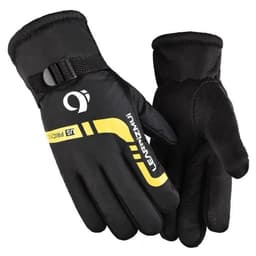 Vinter Termiske Vanntette Vindtette Sykkelhansker for Motorsykkel og Elsykkel Gul